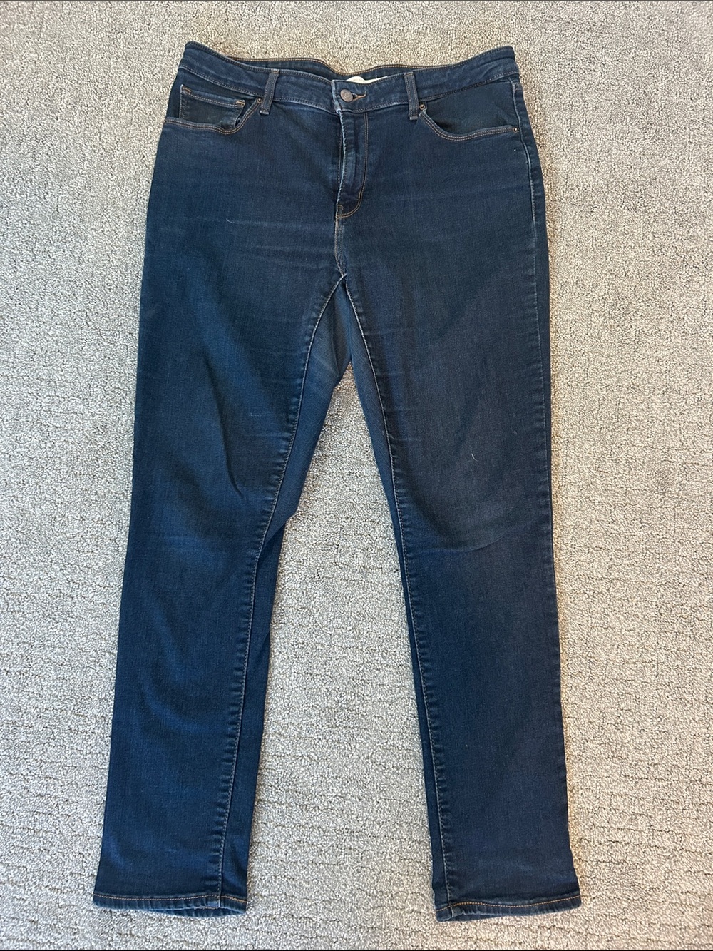 Classic Dark Blue Skinny Jeans for Women